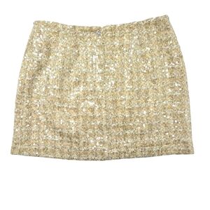 Elegant Gold Sequin Skirt